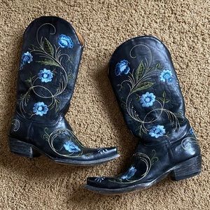 Old Gringo Black Embroidered Boots